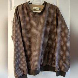 Vintage Duckster Pullover Windbreaker – Brown Check – Made in USA – Size M